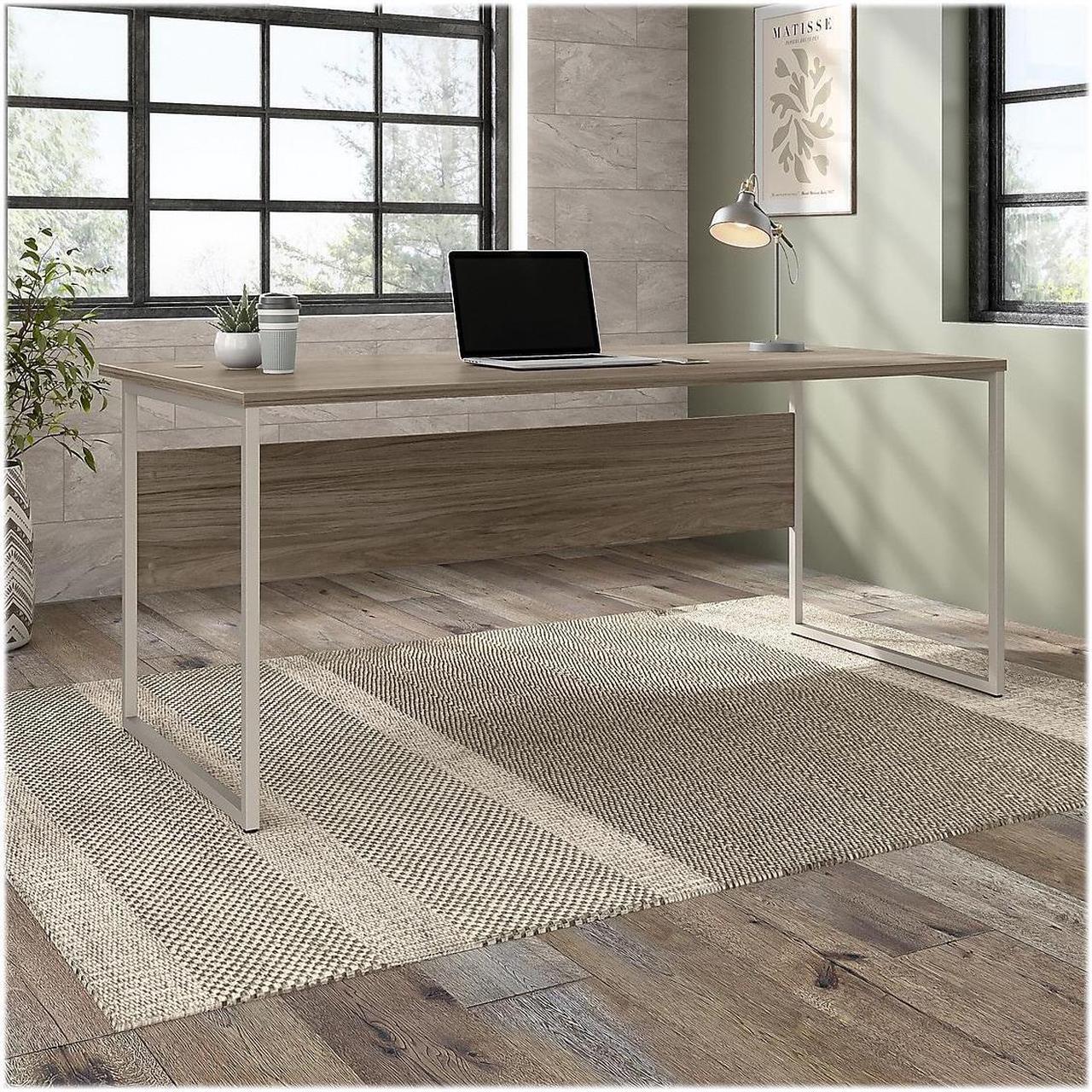 Alt view image 7 of 11 - Bush Business Furniture Hybrid 72W x 36D Computer Table Desk with Metal Legs