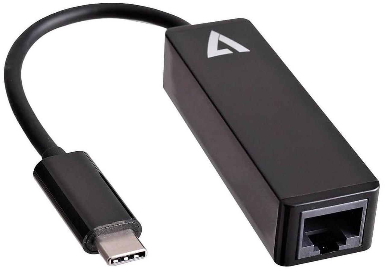 Alt view image 6 of 9 - V7 Black Usb Video Adapter Usb-C Male To Rj45 Male