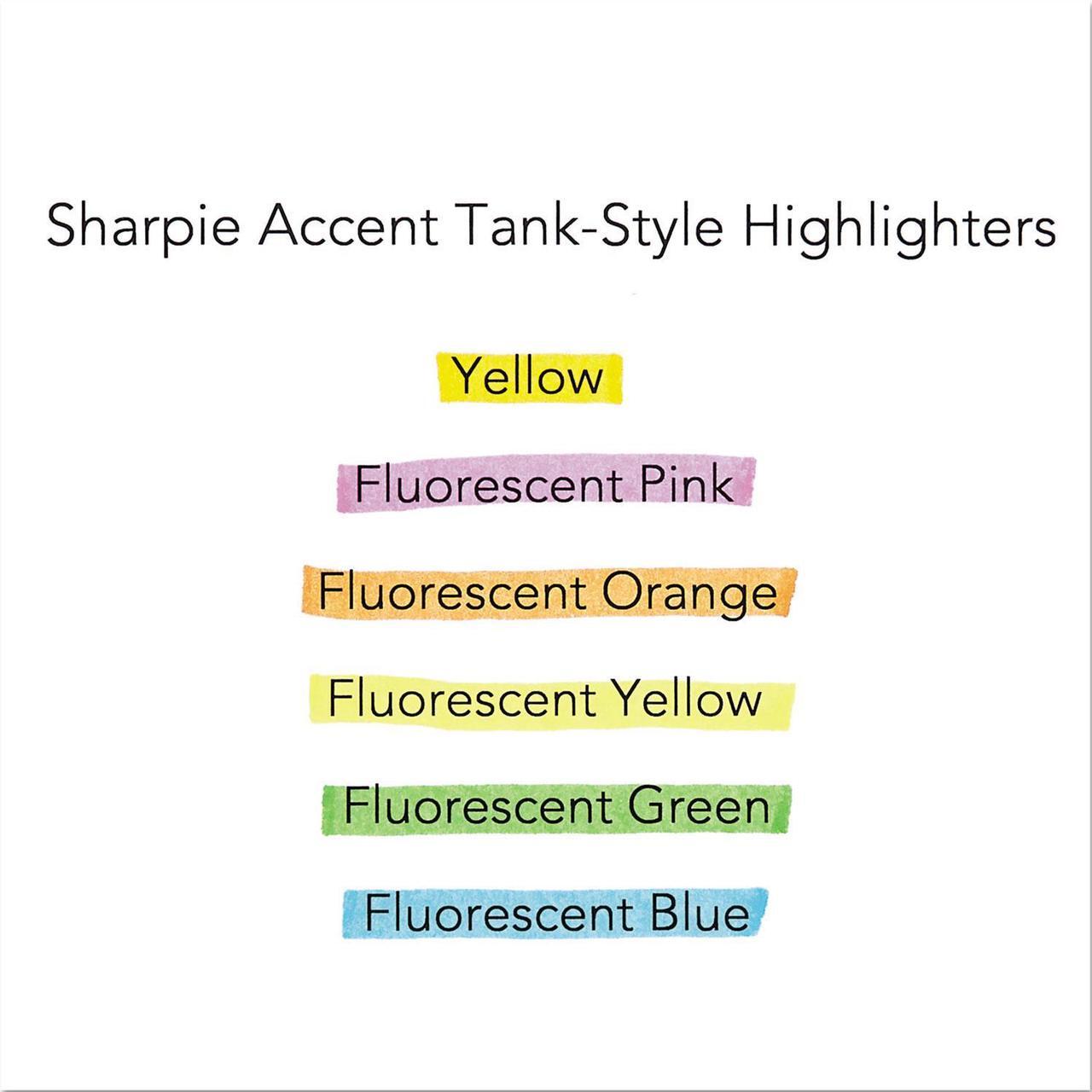 Alt view image 11 of 11 - SHARPIE 25053 Smear Guard Highlighter Set, Chisel Tip Fluorescent Colors PK12