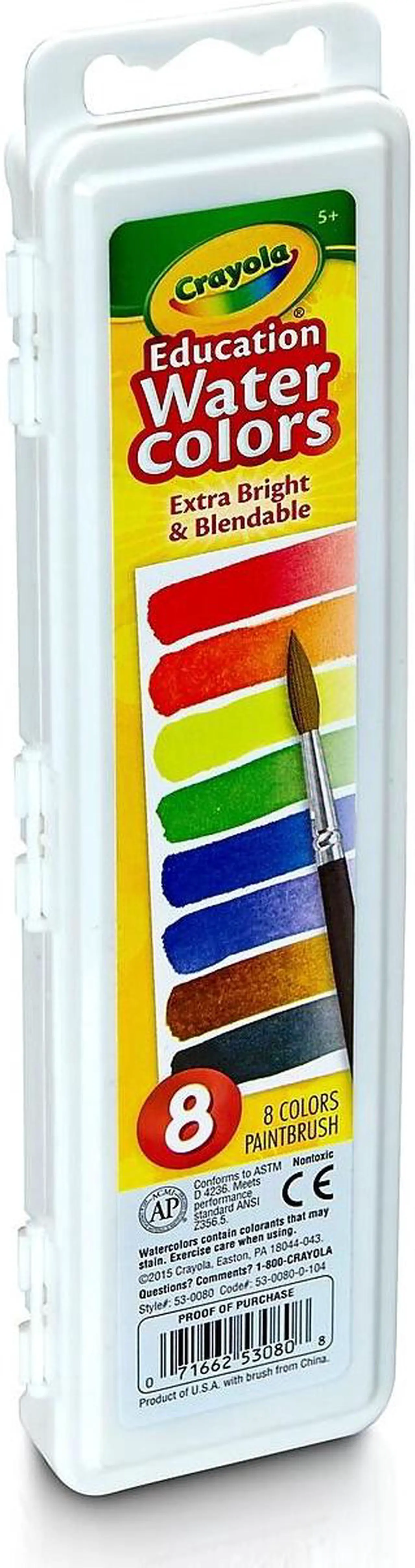 Alt view image 11 of 13 - Crayola. 530080 Watercolors, 8 Assorted Colors