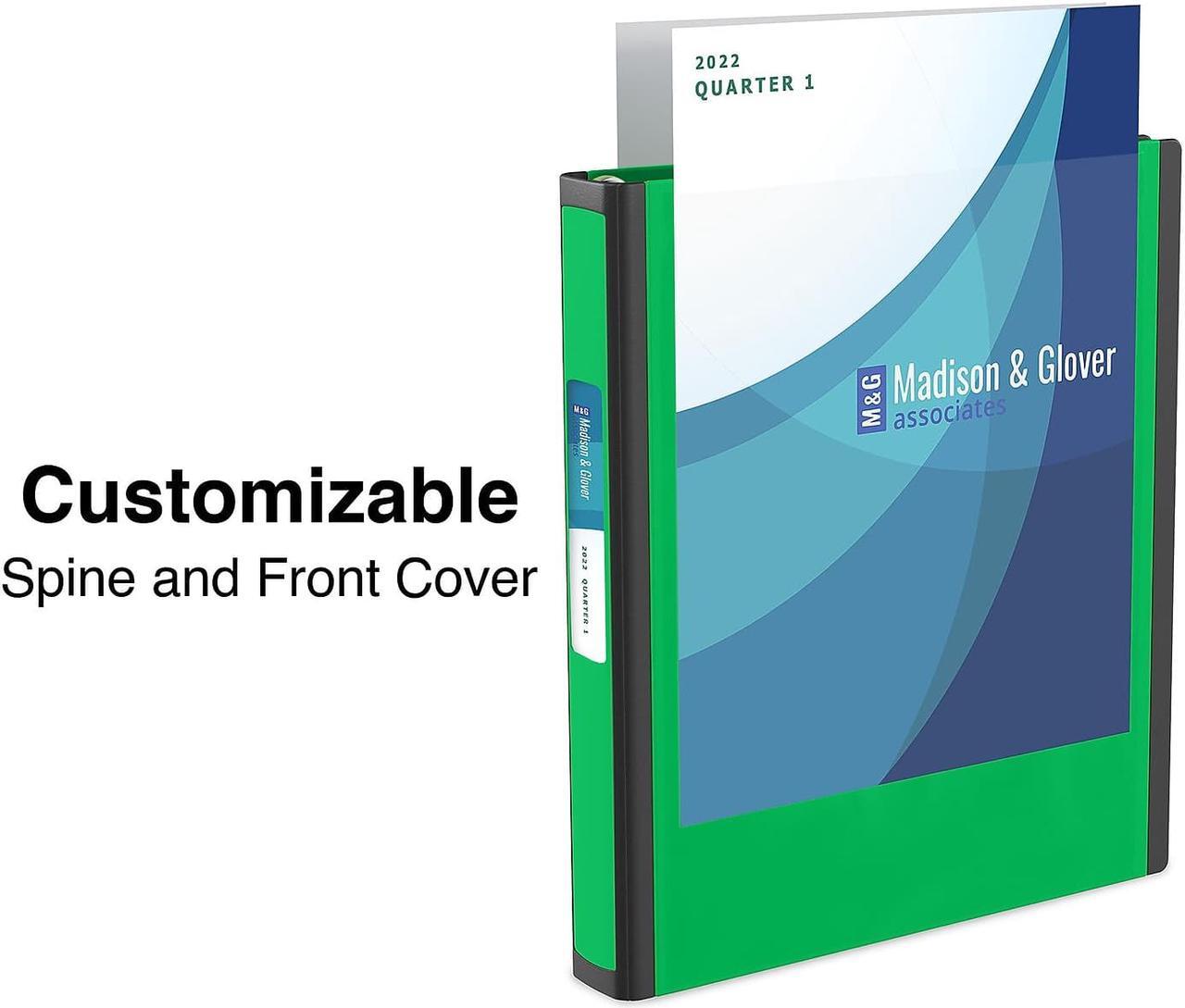 Alt view image 3 of 6 - Staples Better 1-Inch D 3-Ring View Binder Green (19063) 827602