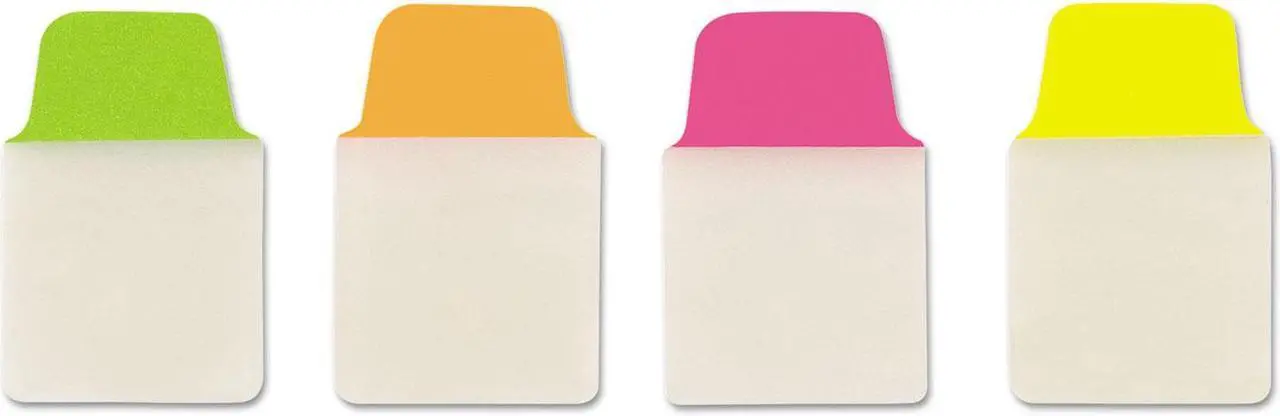 Alt view image 16 of 18 - Ultra Tabs Repositionable Tabs 1 x 1.5 Neon:Green Orange Pink Yellow 80/Pk