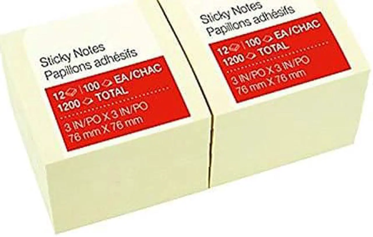 Alt view image 4 of 20 - Universal Self-Stick Note Pads, 3" x 3", Pastel, 90-Sheet, 24/Pack