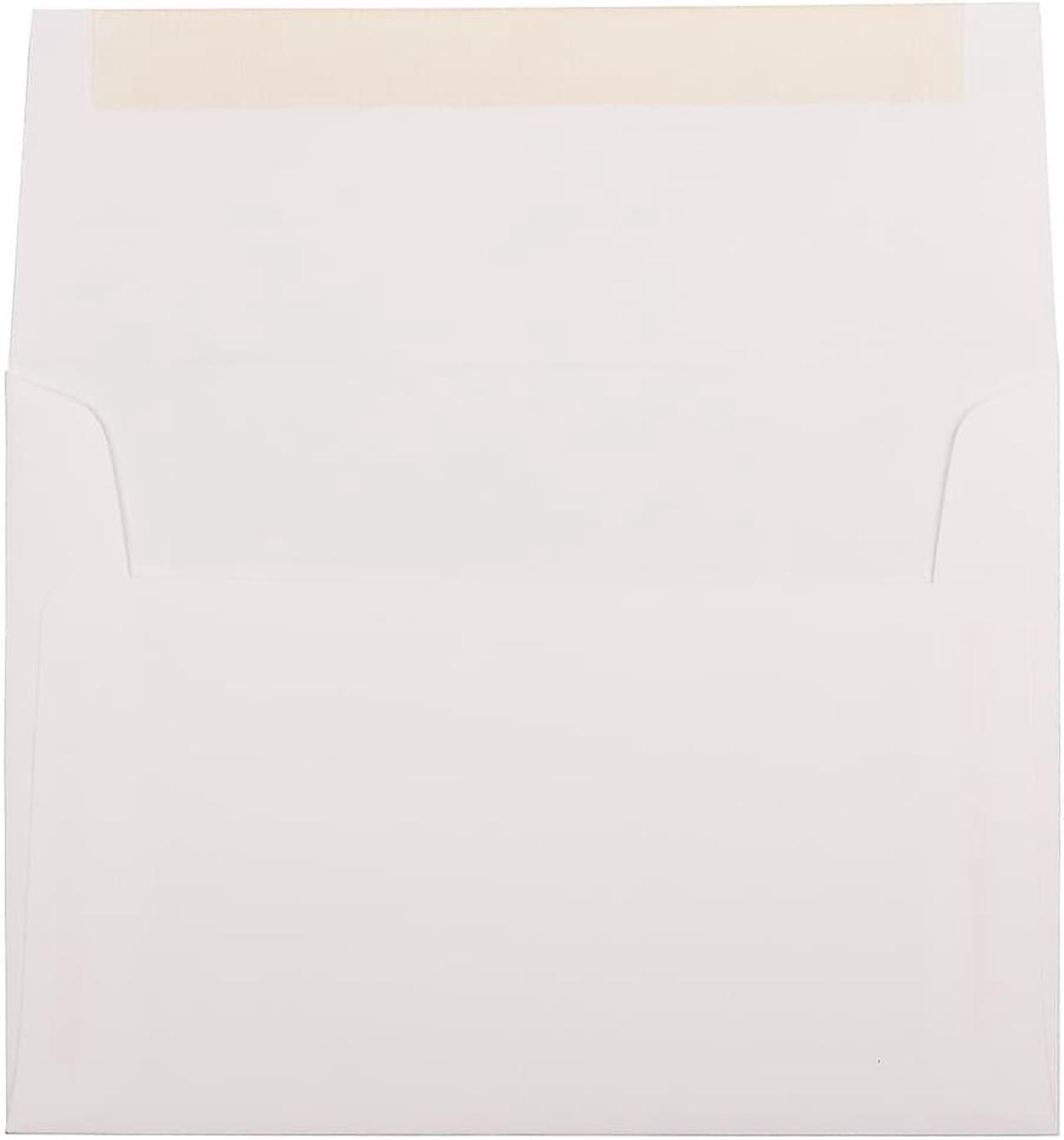 Alt view image 3 of 3 - JAM Paper® A6 (4 3/4 x 6 1/2) Strathmore Paper Invitation Envelope - Bright White Laid - 25 Envelopes per Pack