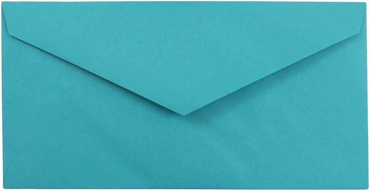 Main image of JAM Paper Monarch Colored Envelopes 3.875 x 7.5 Sea Blue Recycled 34097576I