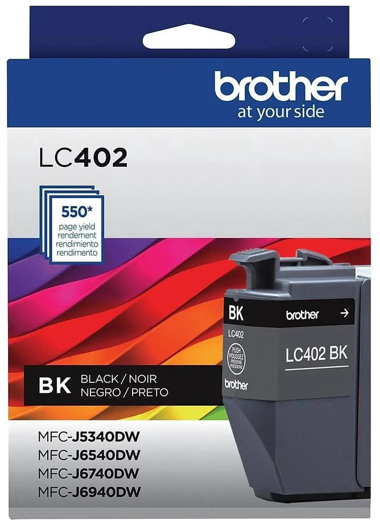 Alt view image 6 of 10 - Brother LC402BKS Ink 550 Page-Yield Black