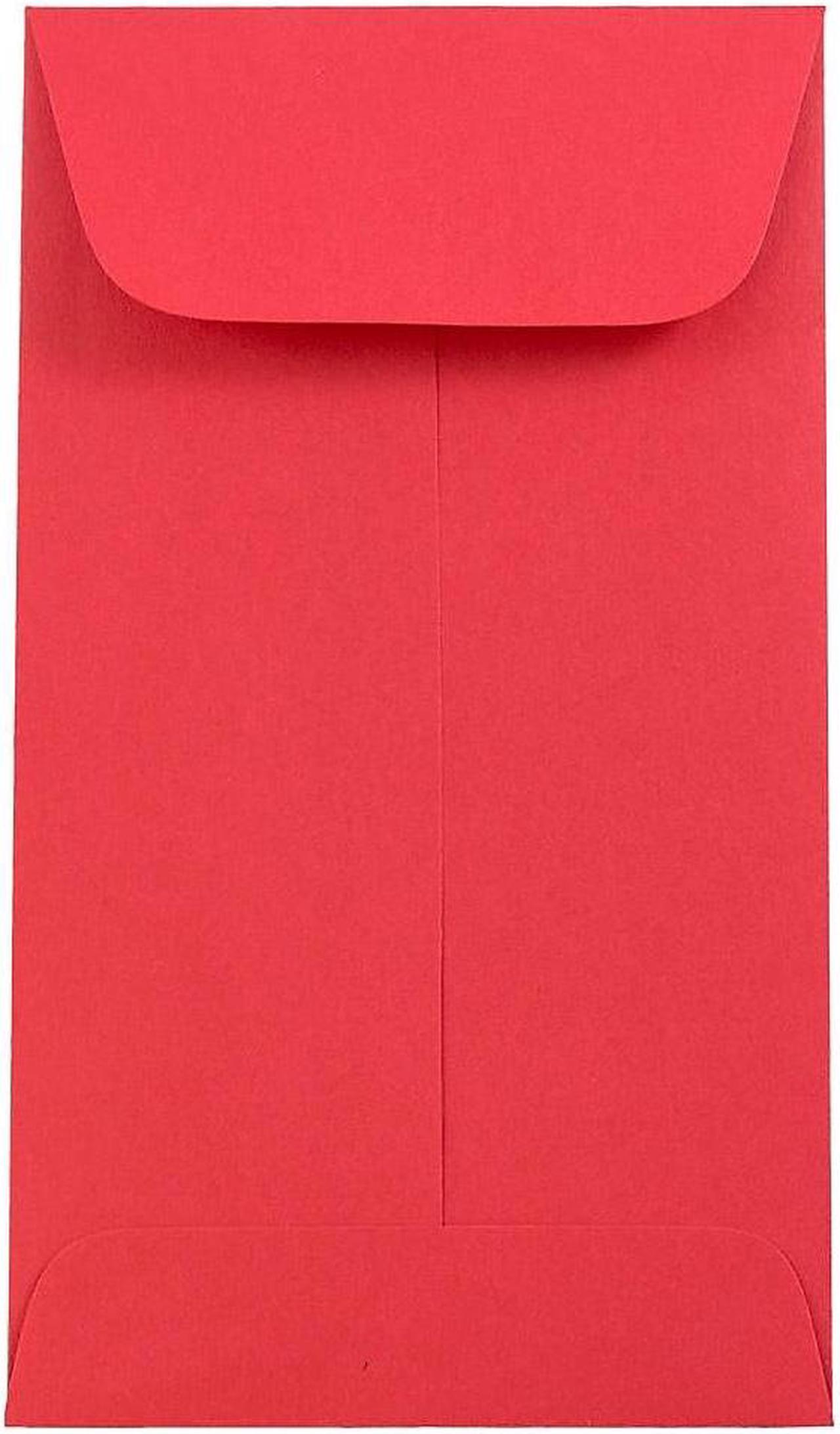 Main image of JAM Paper #5.5 Coin Business Colored Envelopes 3.125 x 5.5 Red Recycled