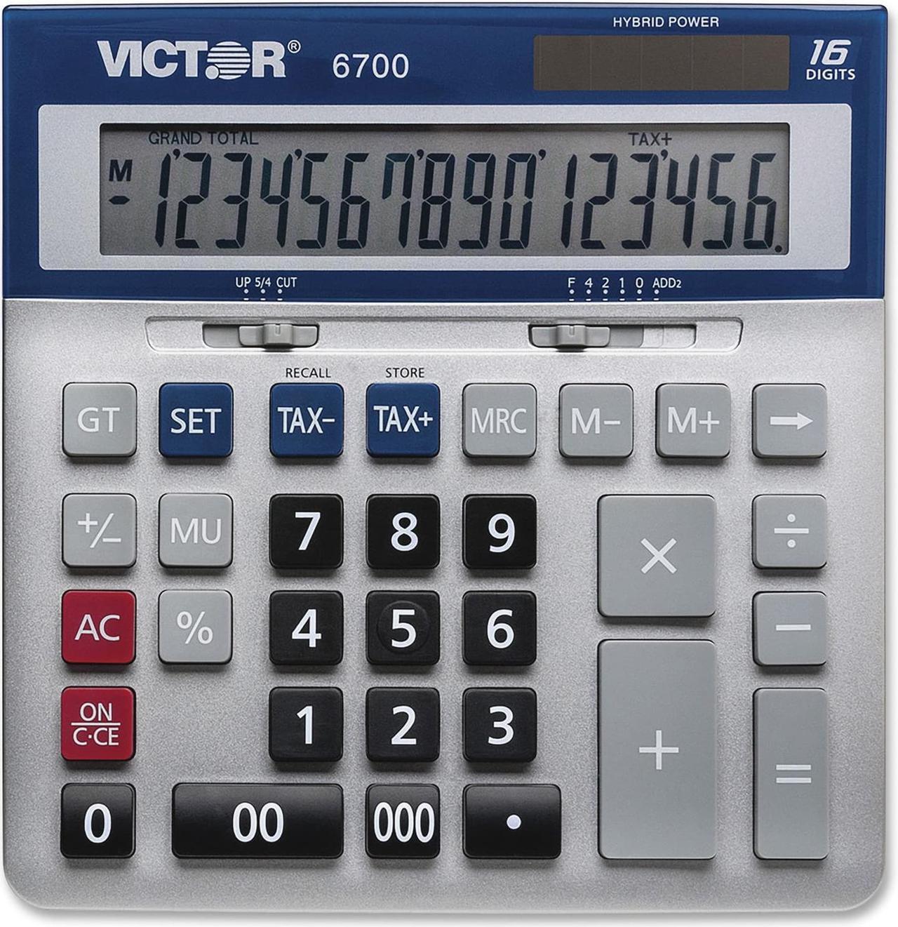 Alt view image 11 of 13 - Victor 6700 Large Desktop Calculator 16-Digit LCD