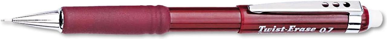 Main image of Pentel Twist-Erase III Mechanical Pencil 0.7 mm Red Barrel QE517B