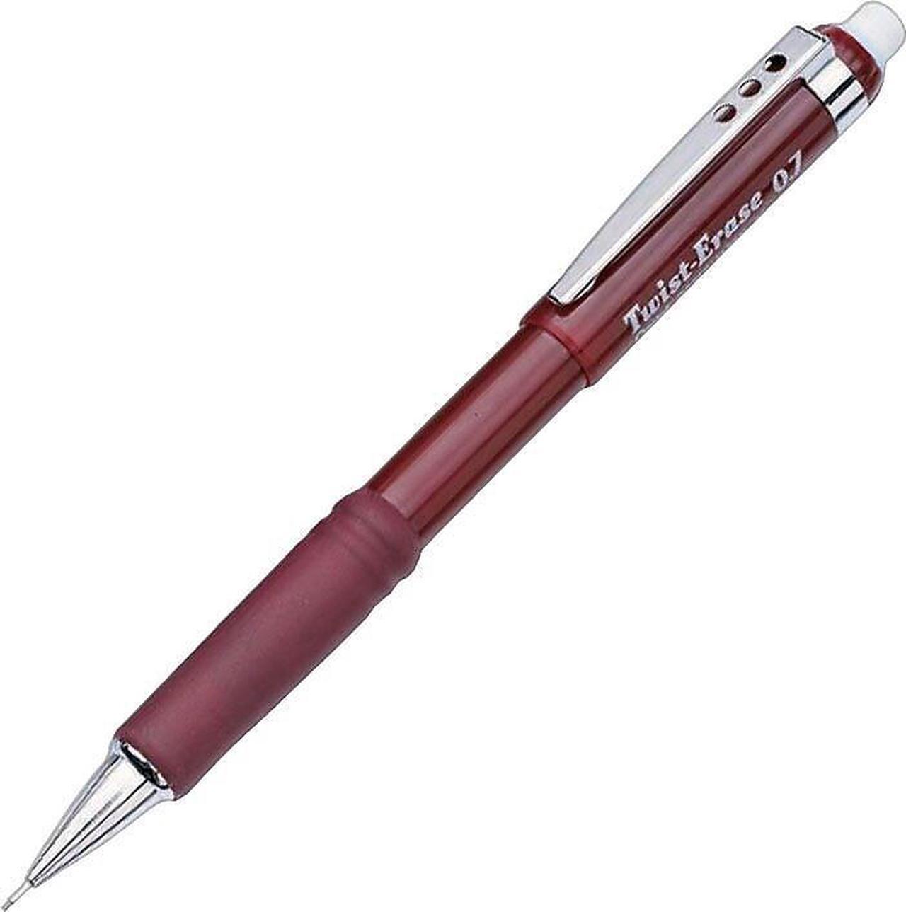 Alt view image 10 of 10 - Pentel Twist-Erase III Mechanical Pencil 0.7 mm Red Barrel QE517B