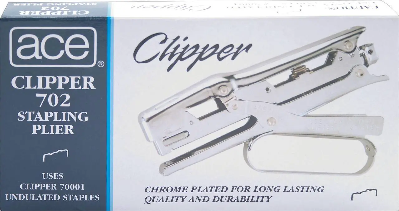 Alt view image 8 of 8 - Ace Clipper Stapler Lightweight 210 Staple Capacity Chrome 07020