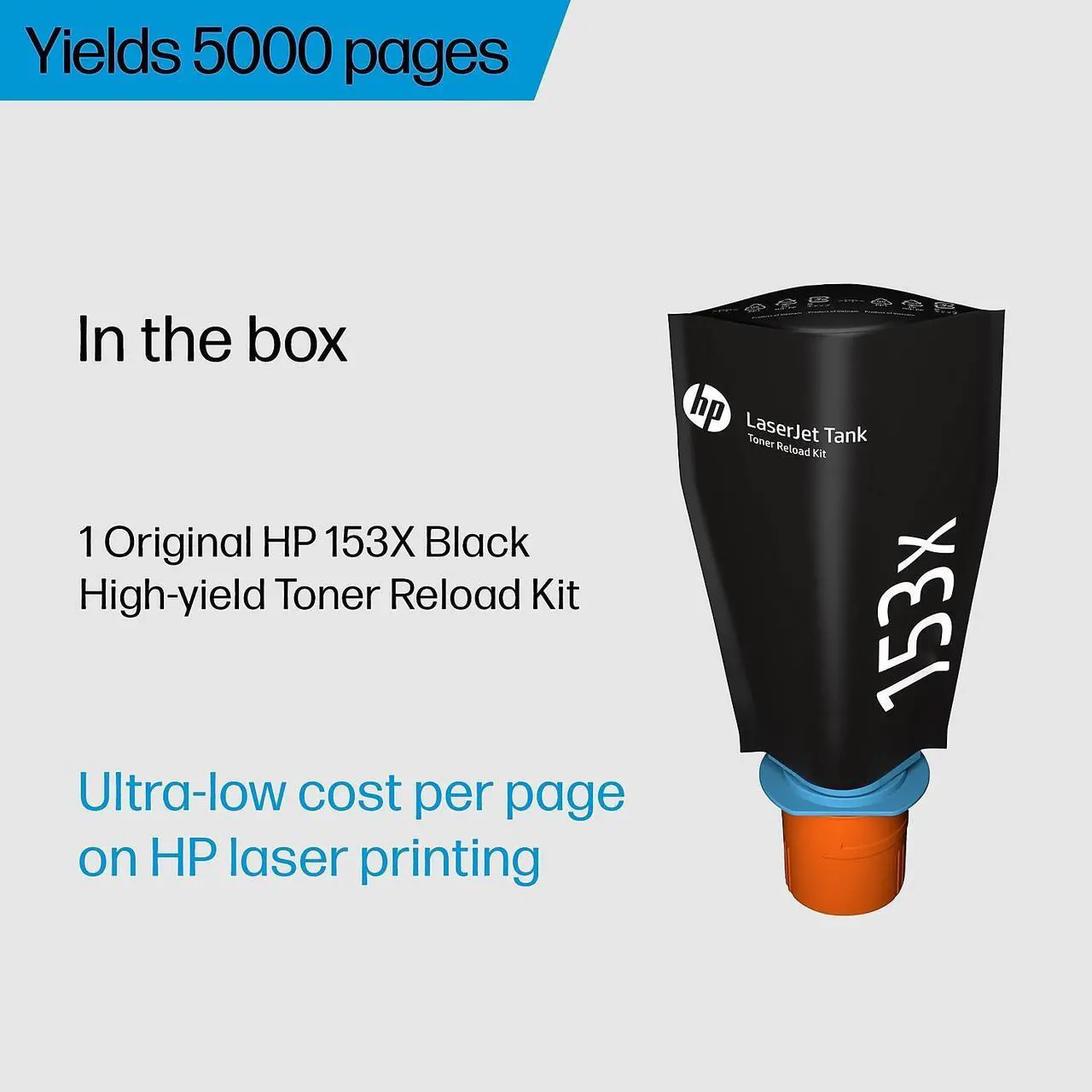 Alt view image 5 of 15 - HP 153X Original Laser Toner Cartridge Black 1 Each W1530X