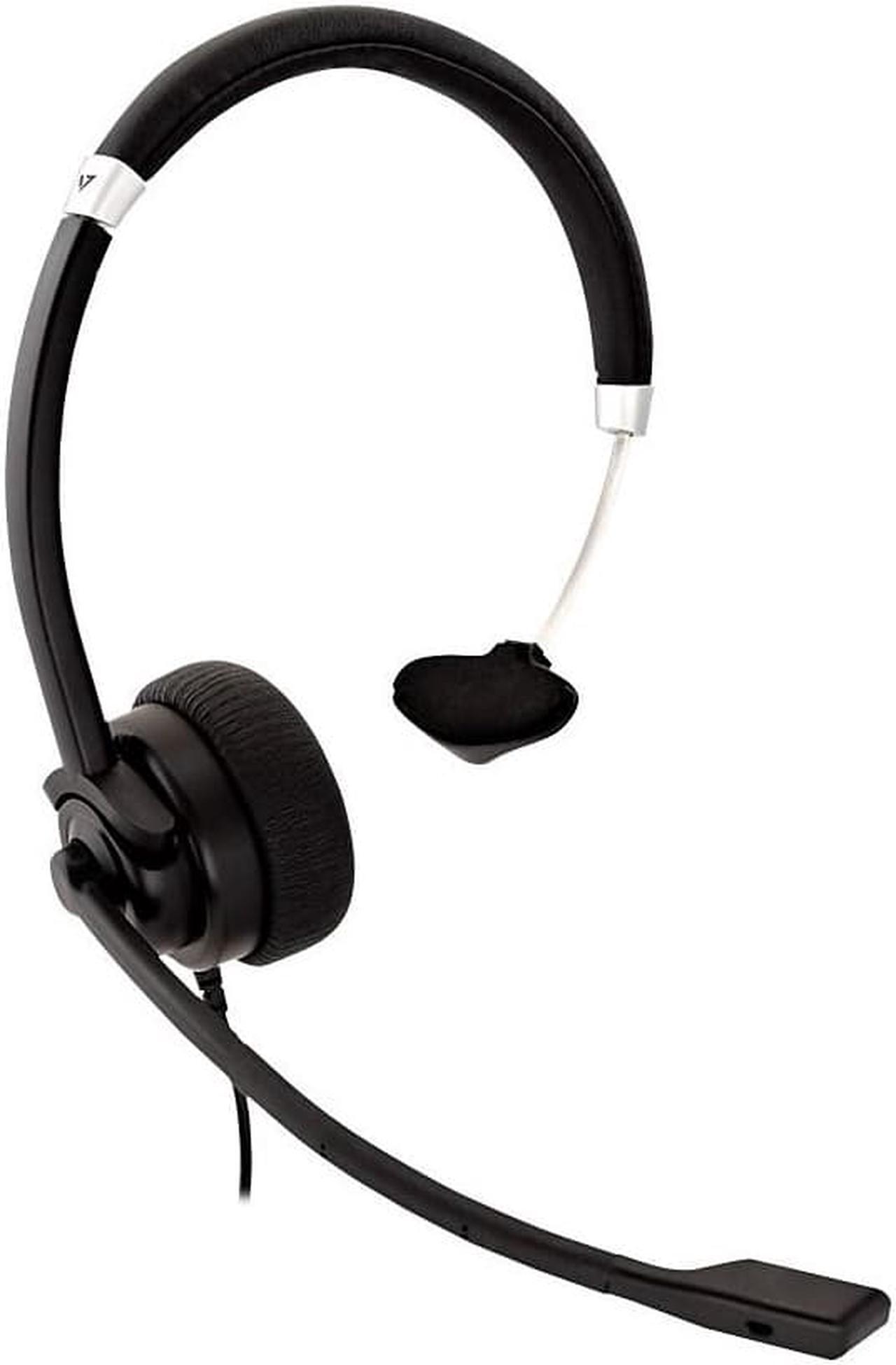 Alt view image 7 of 12 - V7 Deluxe USB Mono Headset with Boom Mic HU411