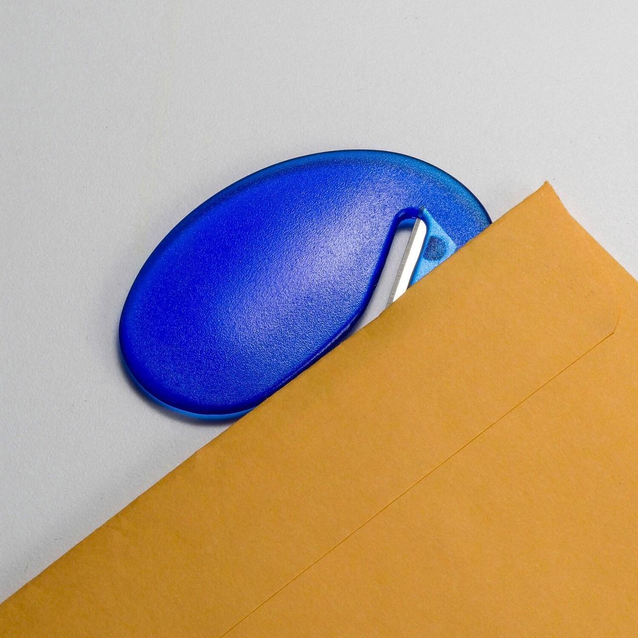 Alt view image 8 of 9 - Officemate Letter Opener Deluxe Compact Blue 30310