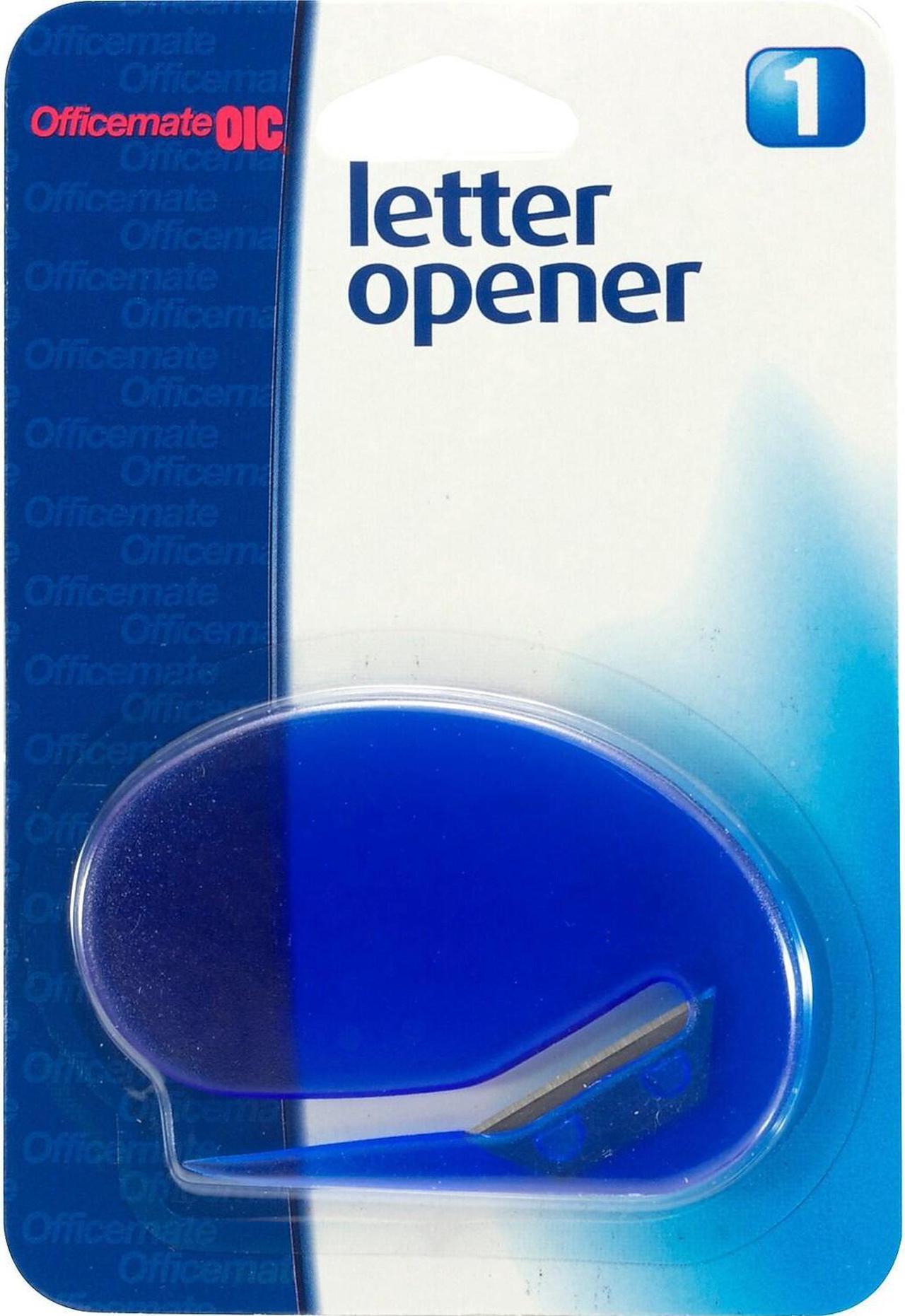 Alt view image 6 of 9 - Officemate Letter Opener Deluxe Compact Blue 30310