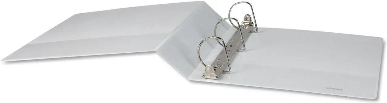 Alt view image 12 of 17 - UNIVERSAL Slant-Ring Economy View Binder 2" Capacity White 4 per Pack 20746PK