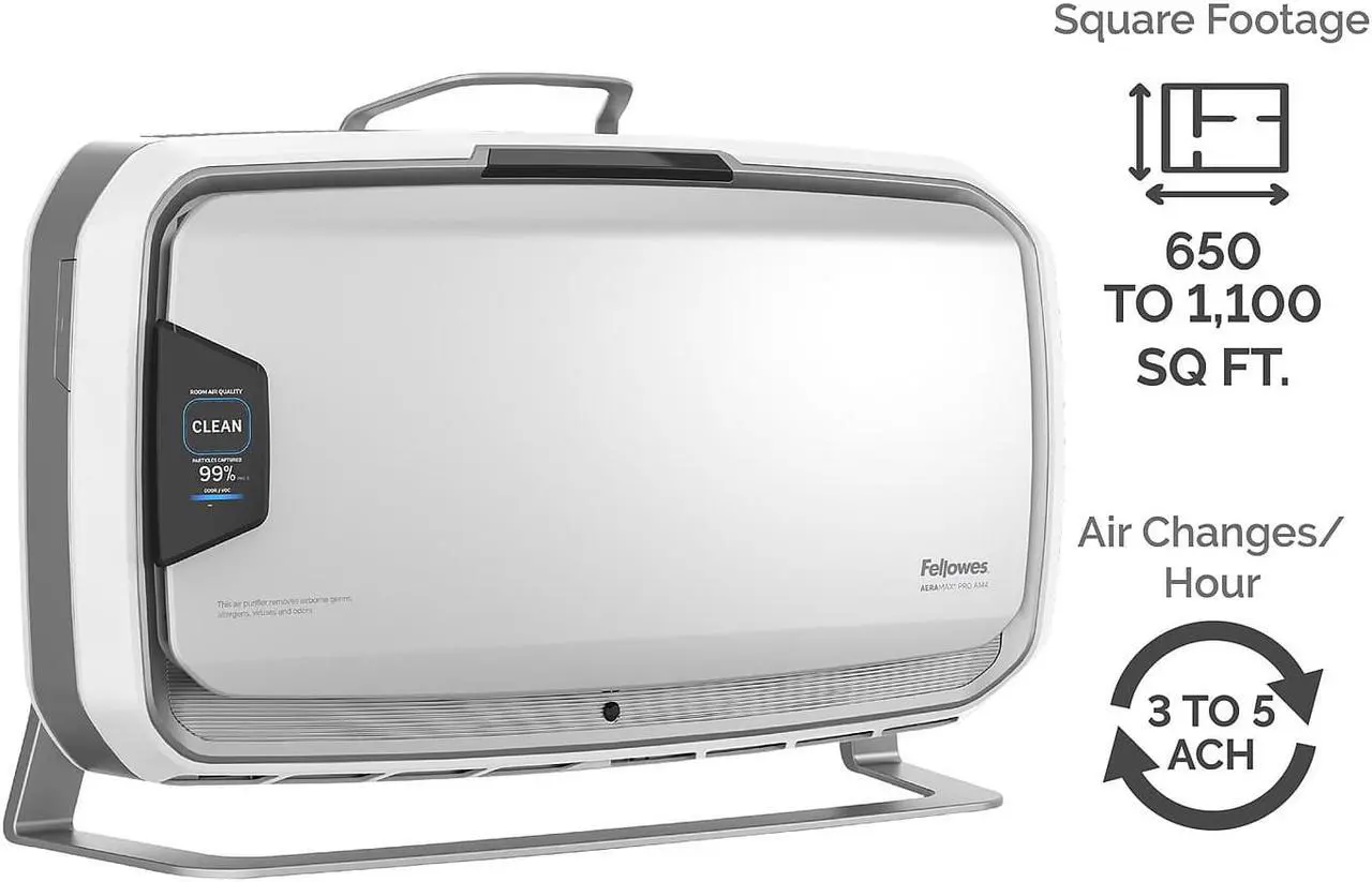 Alt view image 3 of 11 - Fellowes AeraMax PRO True HEPA Console Air Purifier Stainless (9573301)
