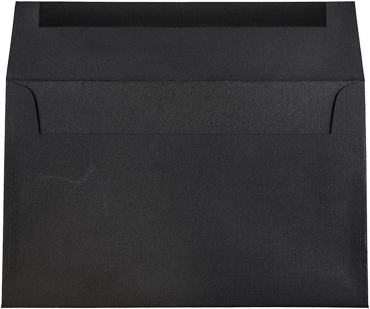 Alt view image 2 of 4 - JAM Paper A10 Invitation Envelopes 6 x 9.5 Black Linen 36168I