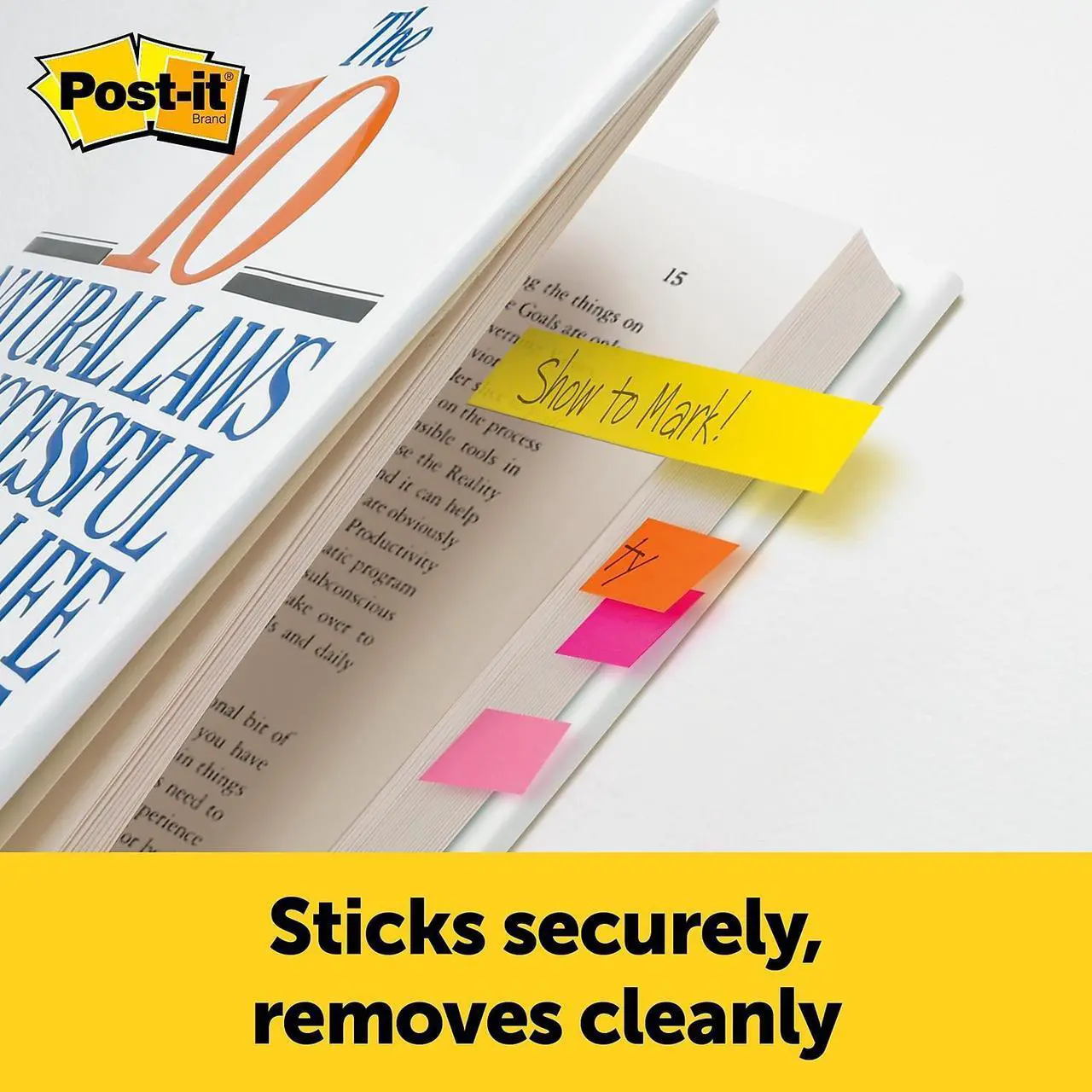 Alt view image 18 of 20 - Post-it Page Flag Markers Assorted Brights 100 Strips/Pad 5 Pads/Pack 6705AN