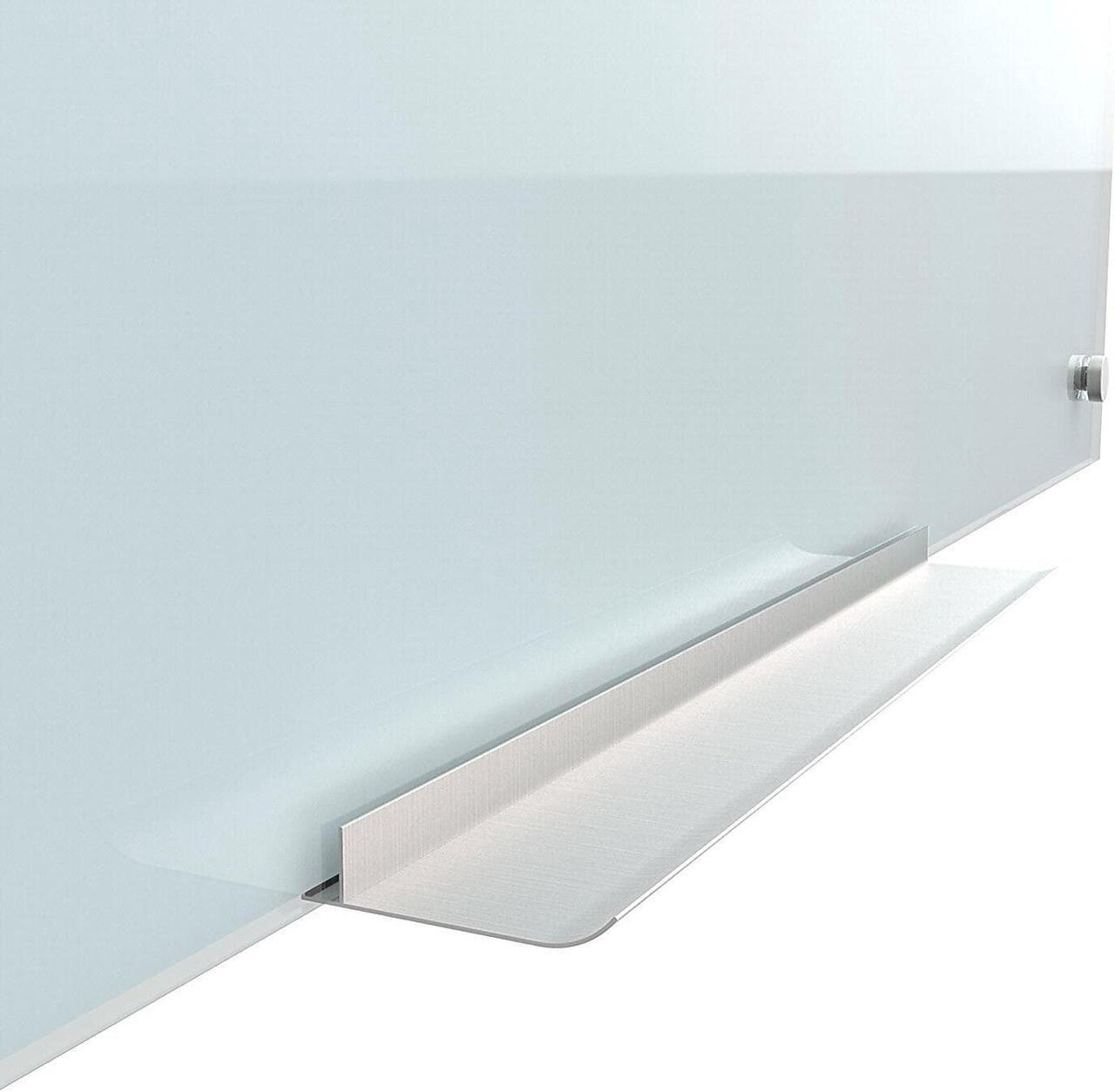 Alt view image 8 of 9 - U Brands Magnetic Glass Dry Erase Board 35x23 White Frosted Surface Frameless