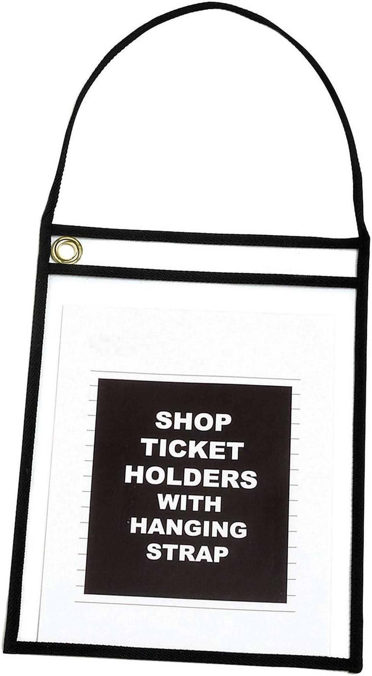 Main image of Box Partners Deluxe Job Ticket Holders 9" x 12" Black 15/Case JTH123