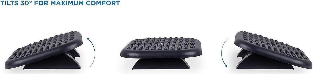 Alt view image 13 of 14 - Mount-It! Ergonomic Foot Rest Under Desk | Adjustable Tilt Footrest with Textured Massage Surface |  Black