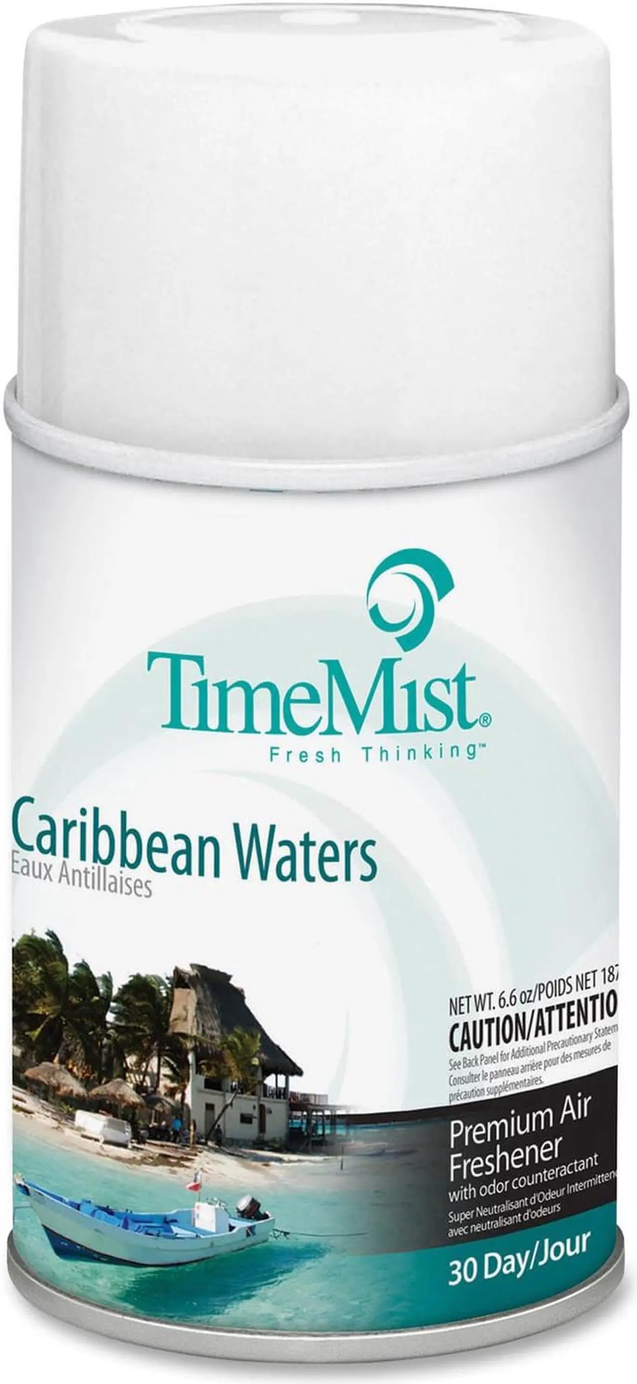 Main image of Timemist Metered Fragrance Dispenser Refill Caribbean Waters 6.6 oz Aerosol