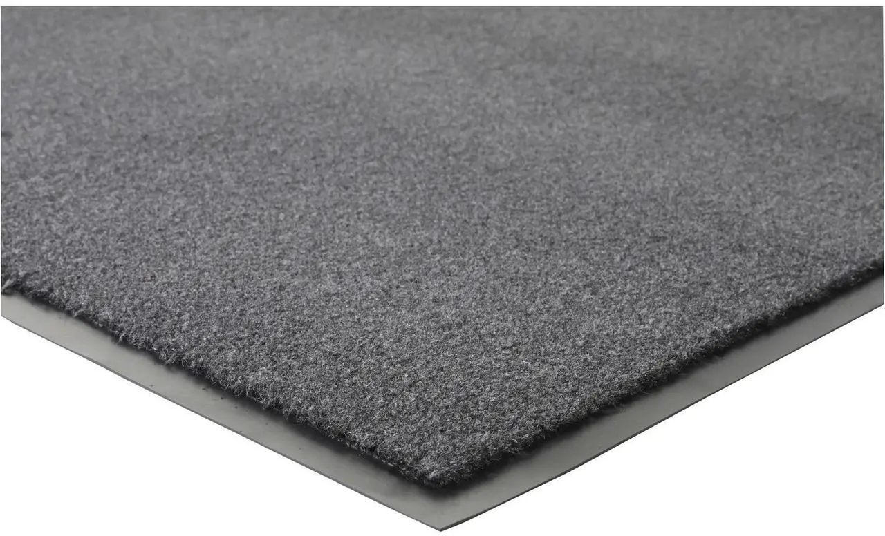 Main image of Genuine Joe Indoor Mat Moisture Absorbent Vinyl Back 4'x6' Charcoal 56462