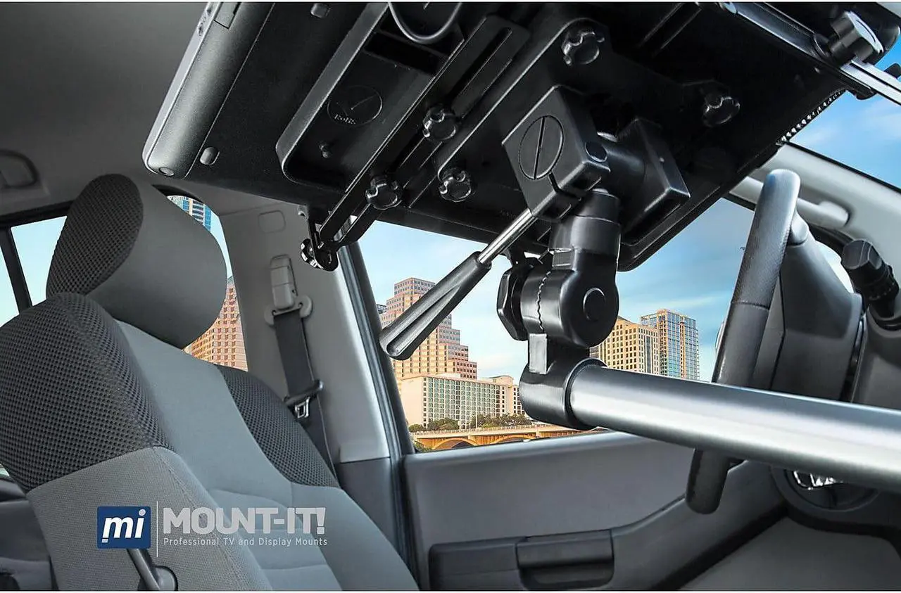 Alt view image 8 of 11 - Mount-It! Car Laptop Mount Notebook | Works with Commercial Vehicles, Trucks | Full Motion Arm Tray