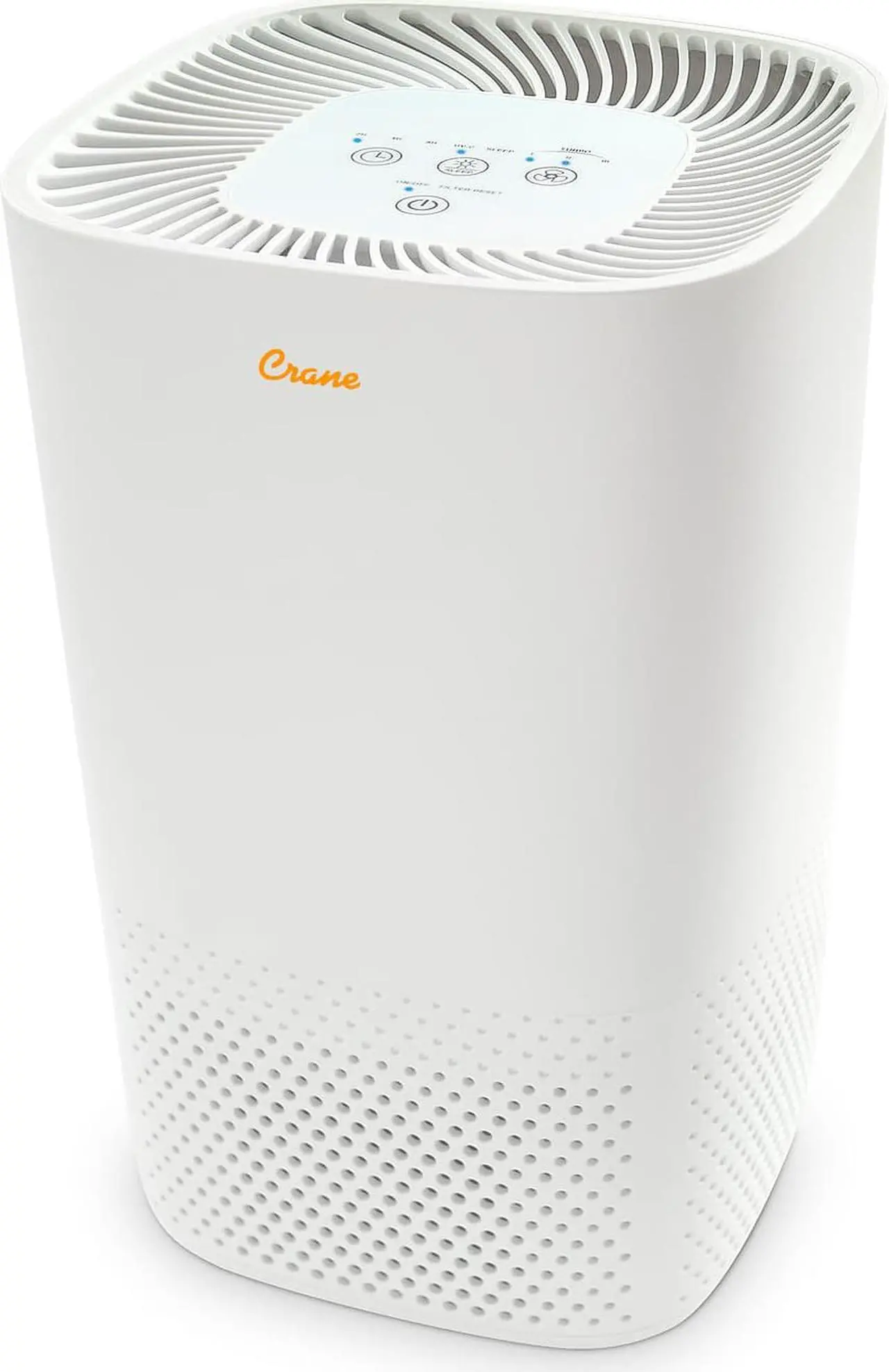 Alt view image 8 of 8 - crane tower air purifier with true hepa filter, standard, white