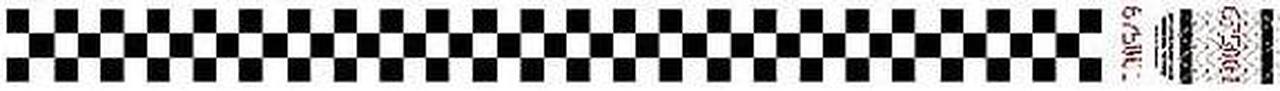 Alt view image 3 of 4 - Tyvek WR103 0.75 x 10 in. Black & White Checkerboard Wristbands - Case of 500