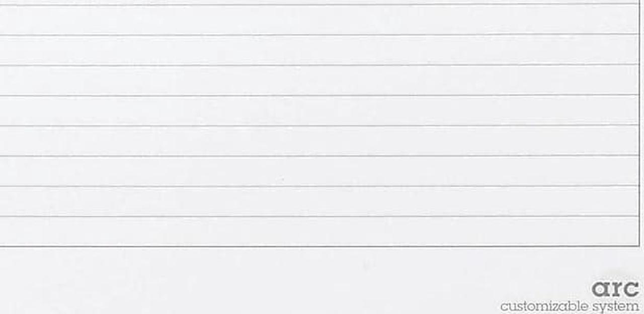 Main image of Staples Arc Notebook System Refill Paper 8.5" x 11" 50 Sh. Ruled White 19992