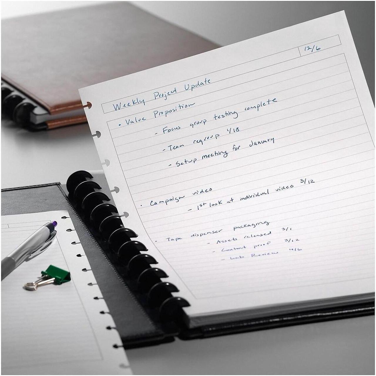 Alt view image 5 of 5 - Staples Arc Notebook System Refill Paper 8.5" x 11" 50 Sh. Ruled White 19992