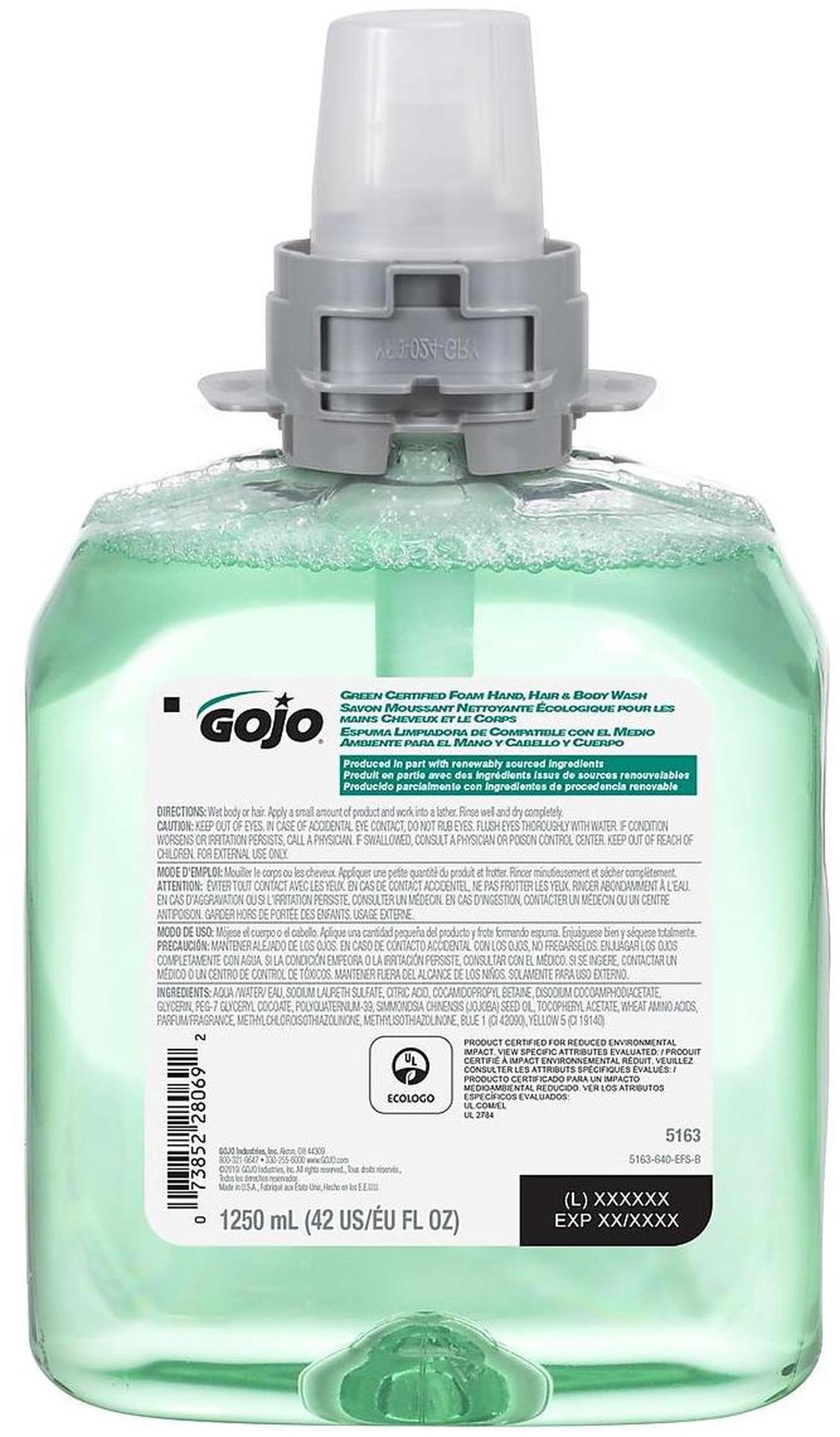 Alt view image 2 of 2 - GOJO Foaming Hand Hair & Body Wash Cucumber Melon 5163-04