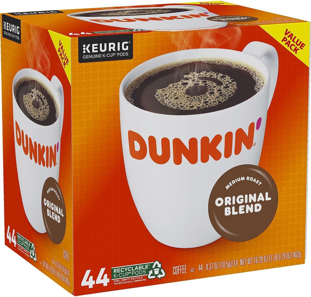 Alt view image 2 of 5 - Dunkin' Donuts Original Blend Coffee K-Cup Pods Medium Roast 44/Box (006933) 2091512