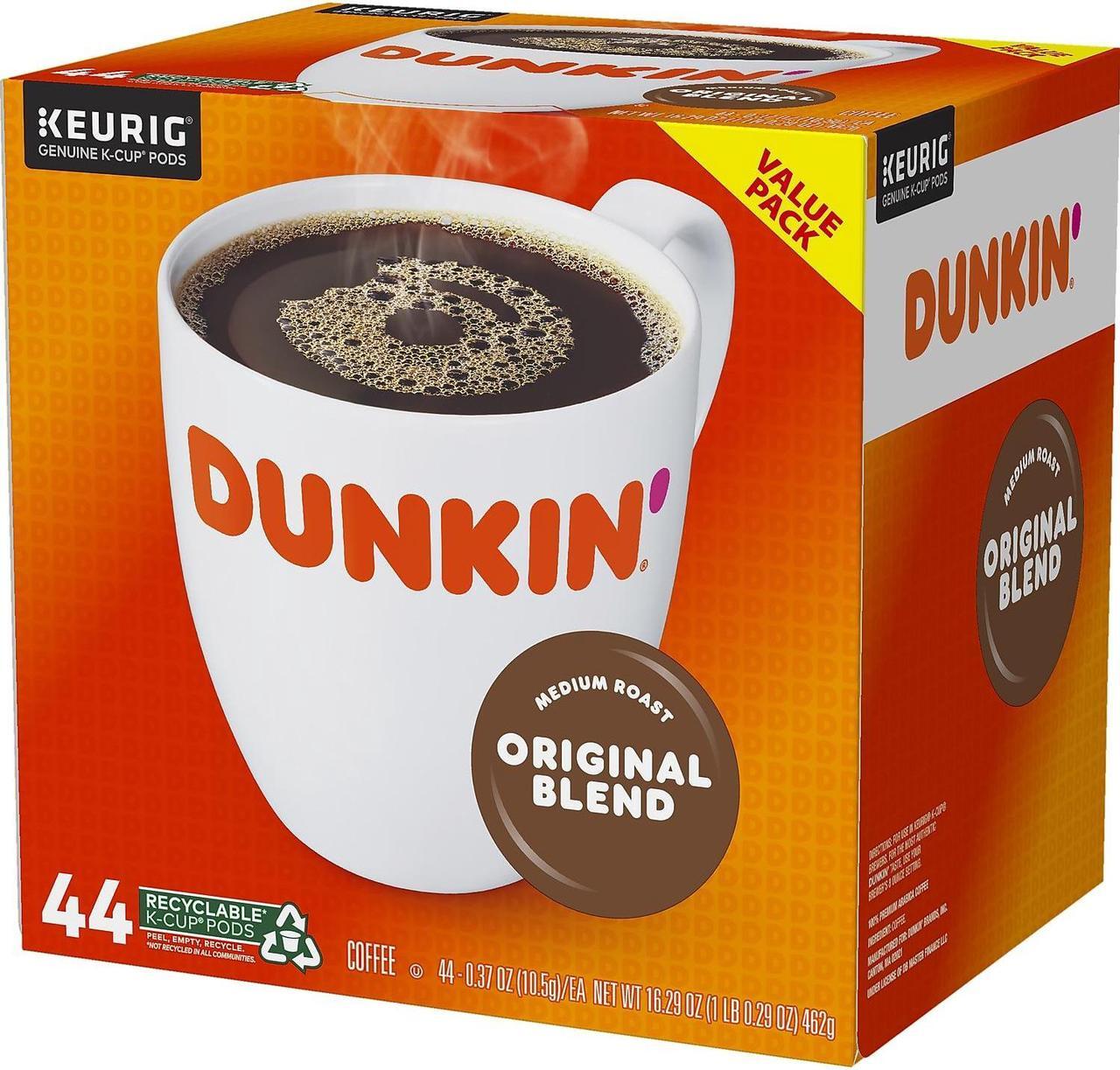 Alt view image 4 of 5 - Dunkin' Donuts Original Blend Coffee K-Cup Pods Medium Roast 44/Box (006933) 2091512