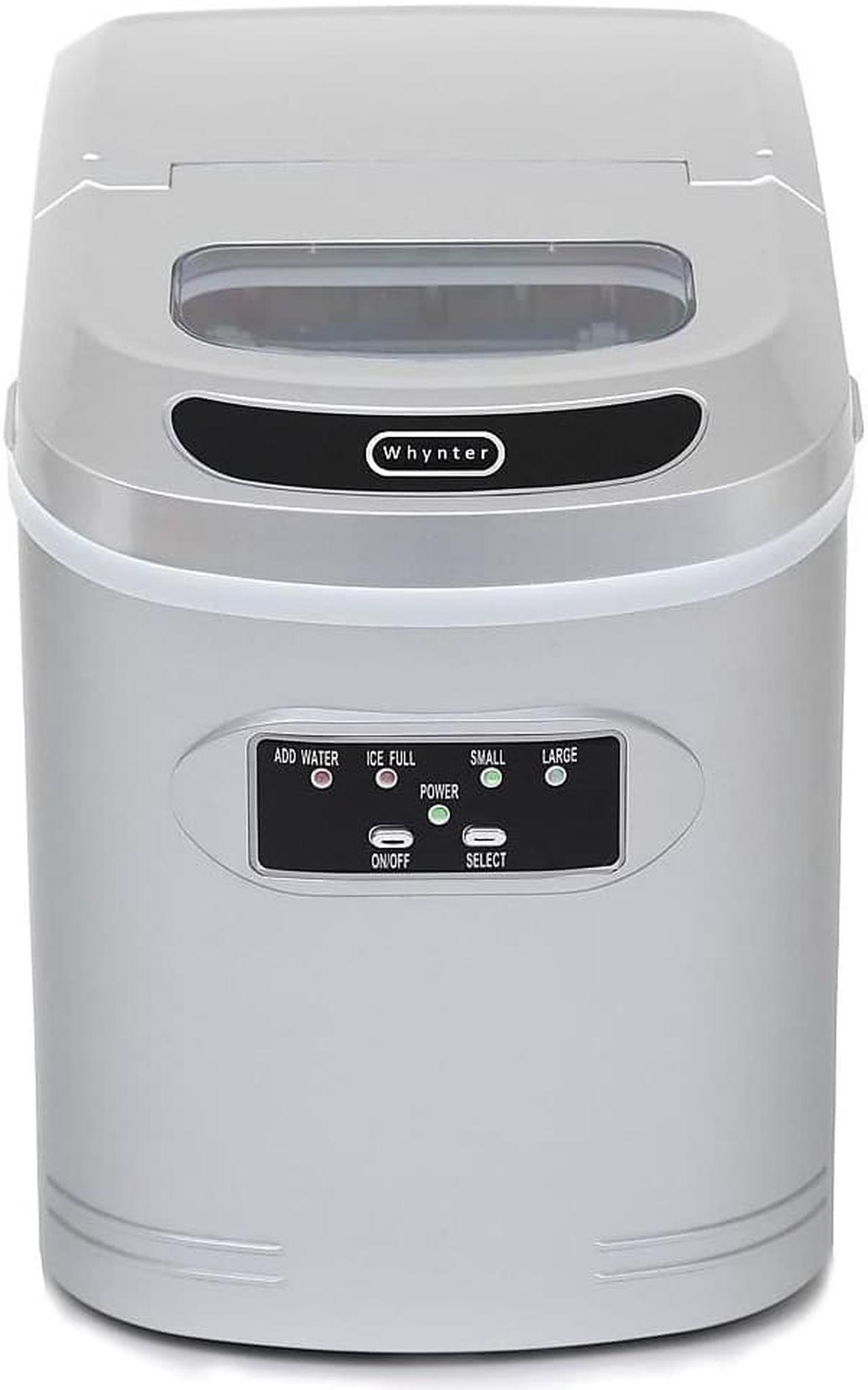 Alt view image 15 of 20 - Whynter IMC-270MS Compact Portable Ice Maker 27 lb capacity - Metallic Silver