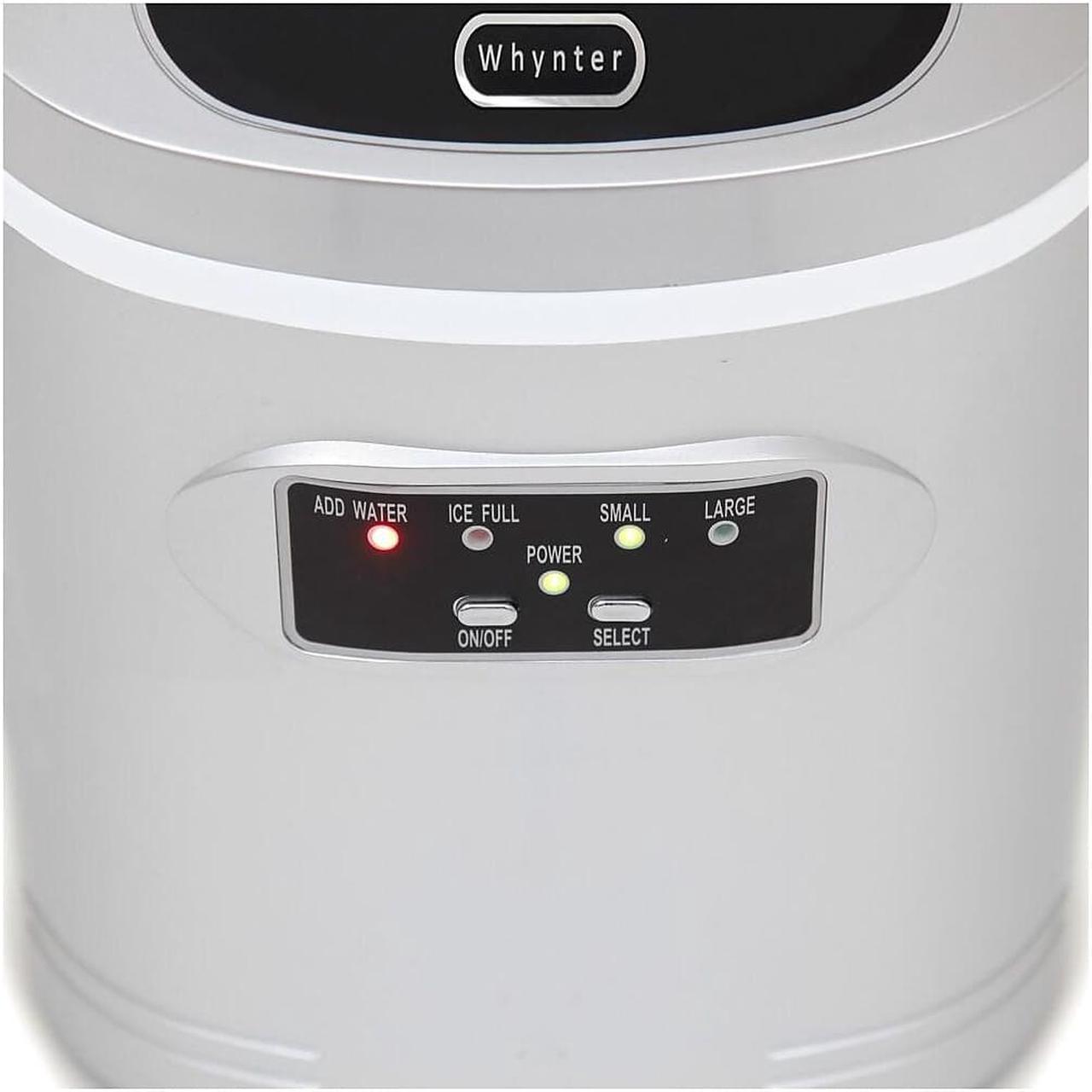 Alt view image 18 of 20 - Whynter IMC-270MS Compact Portable Ice Maker 27 lb capacity - Metallic Silver