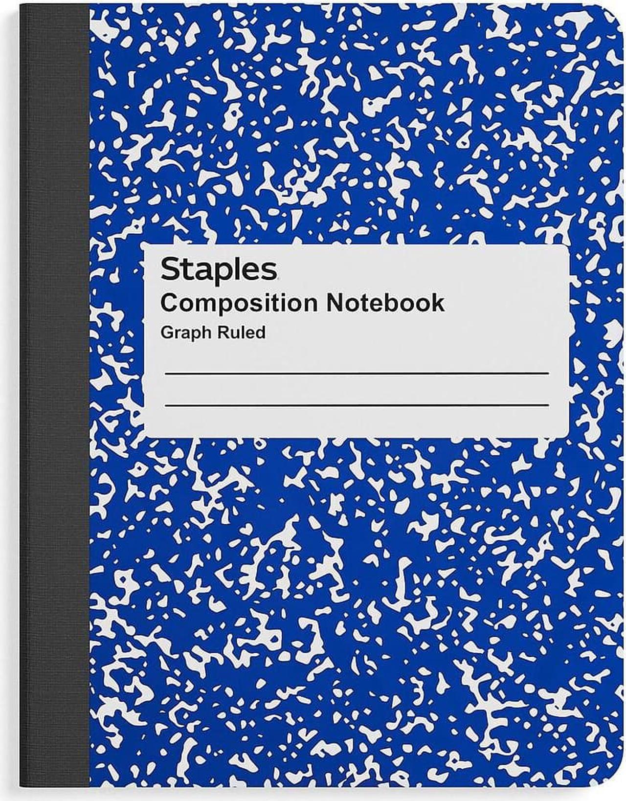 Main image of Staples Composition Notebook 9.75" x 7.5" Graph Ruled 100 Sh. Blue 132674