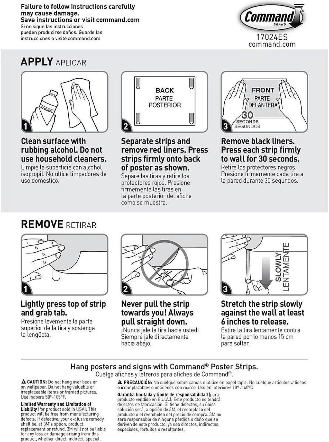 Alt view image 13 of 15 - Command Poster,Strips,256 17024S256NA - OEM