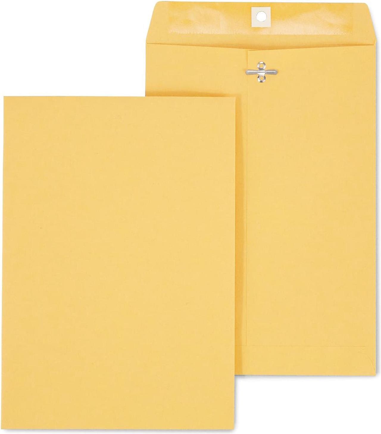 Main image of Staples Brown Kraft Clasp 7 1/2" x 10 1/2" Envelopes 100/Box (233577/19268)
