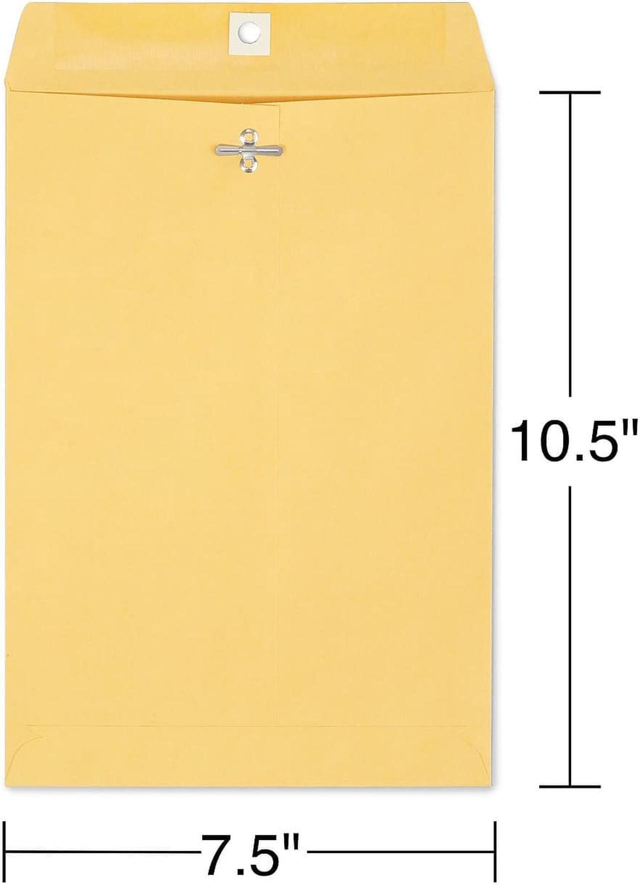 Alt view image 2 of 4 - Staples Brown Kraft Clasp 7 1/2" x 10 1/2" Envelopes 100/Box (233577/19268)