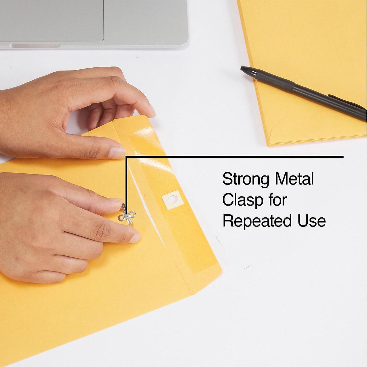 Alt view image 3 of 4 - Staples Brown Kraft Clasp 7 1/2" x 10 1/2" Envelopes 100/Box (233577/19268)