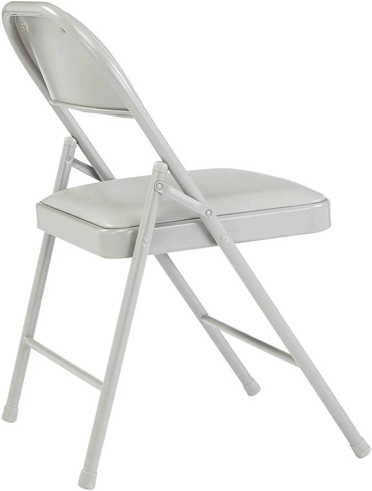 Alt view image 7 of 11 - National Public Seating Commercialine Vinyl Padded Steel Folding Chair, Beige (Pack of 4)