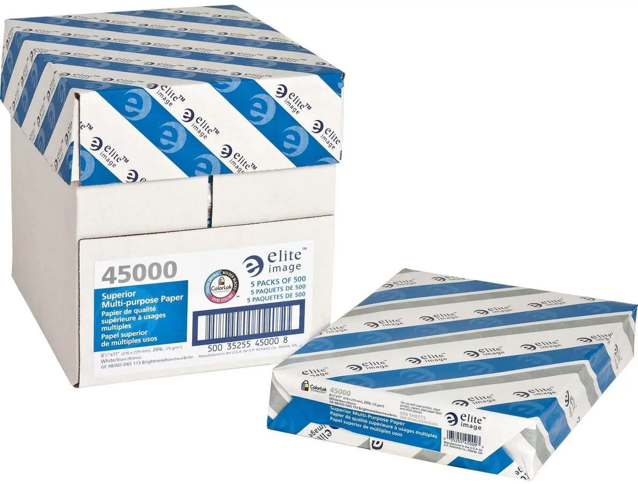 Alt view image 8 of 12 - Elite Multipurpose Paper 98 GE/112 ISO 20Ib. 8-1/2"x11" 5/CT WE 45000
