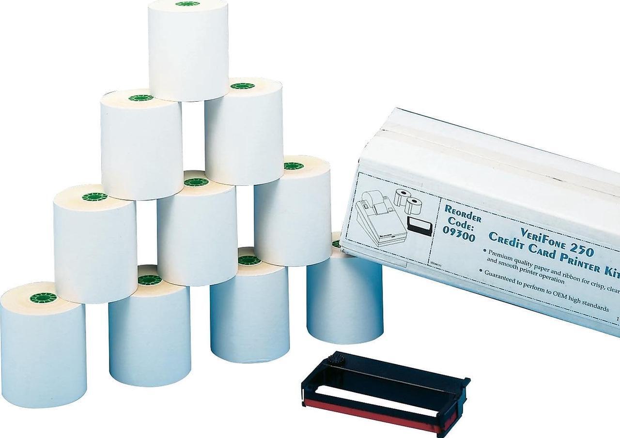 Alt view image 3 of 3 - Staples VeriFone 250 Kit With 3" x 90' Rolls 452177