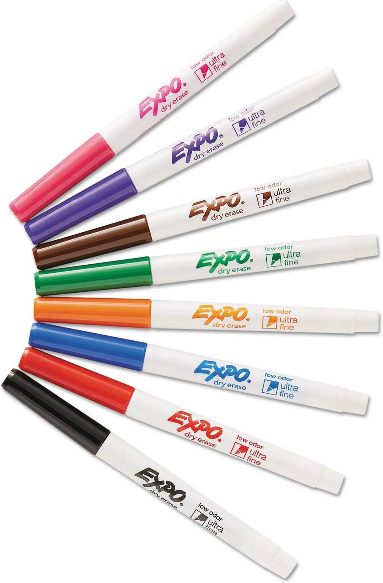 Alt view image 17 of 18 - EXPO 1884309 Low-Odor Dry-Erase Marker, Ultra Fine Point, Assorted, 8 per Set