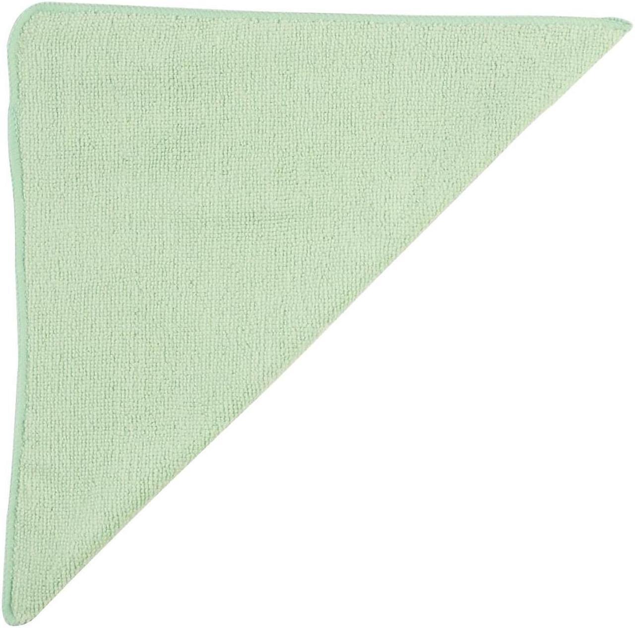 Alt view image 14 of 14 - Rubbermaid Commercial Microfiber Cleaning Cloths 12 x 12 Green 24/Pack 1820578