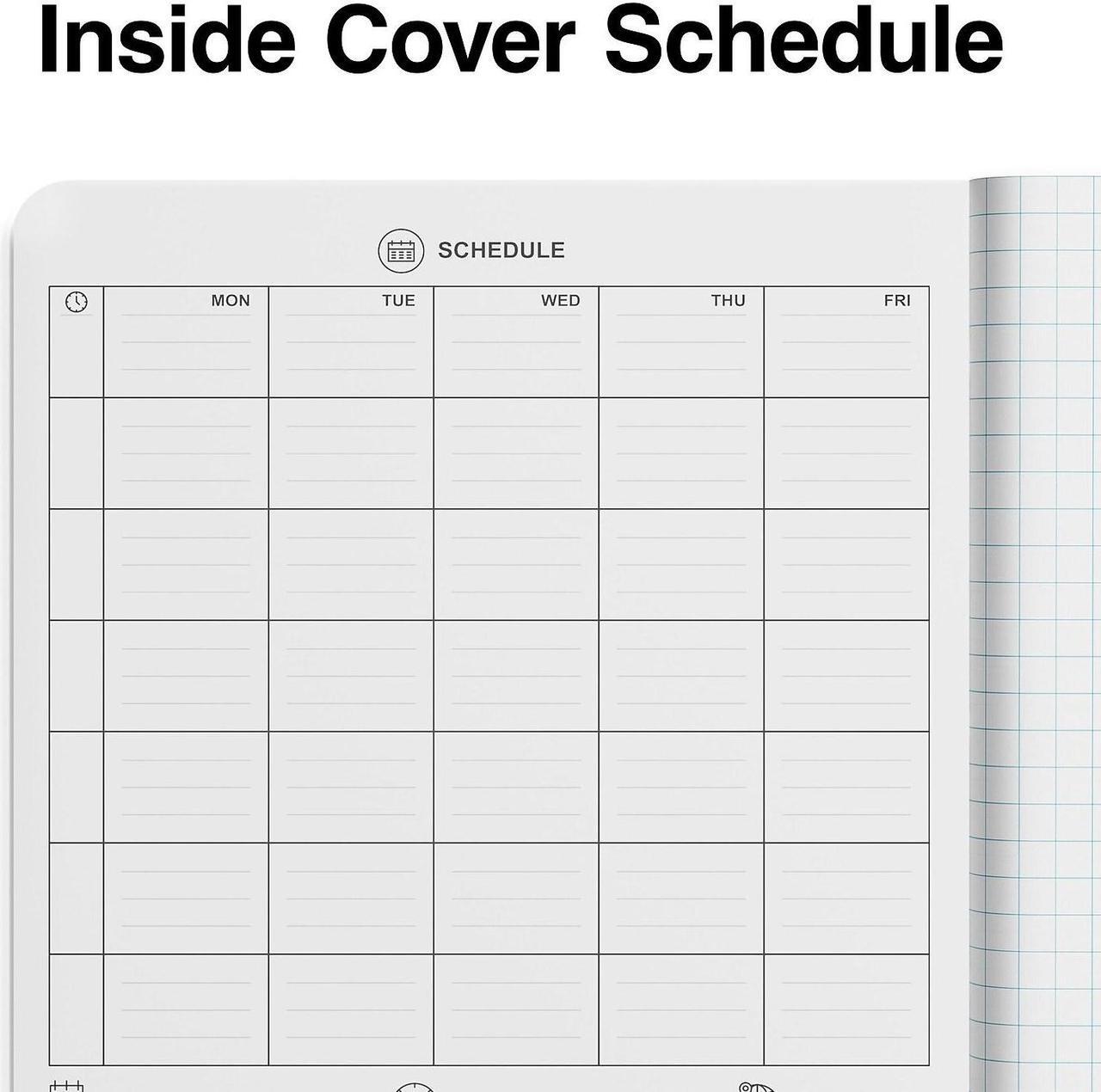 Alt view image 4 of 4 - TRU RED Composition Notebook 7.5" x 9.75" Graph Ruled 80 Sheets Black/White 24