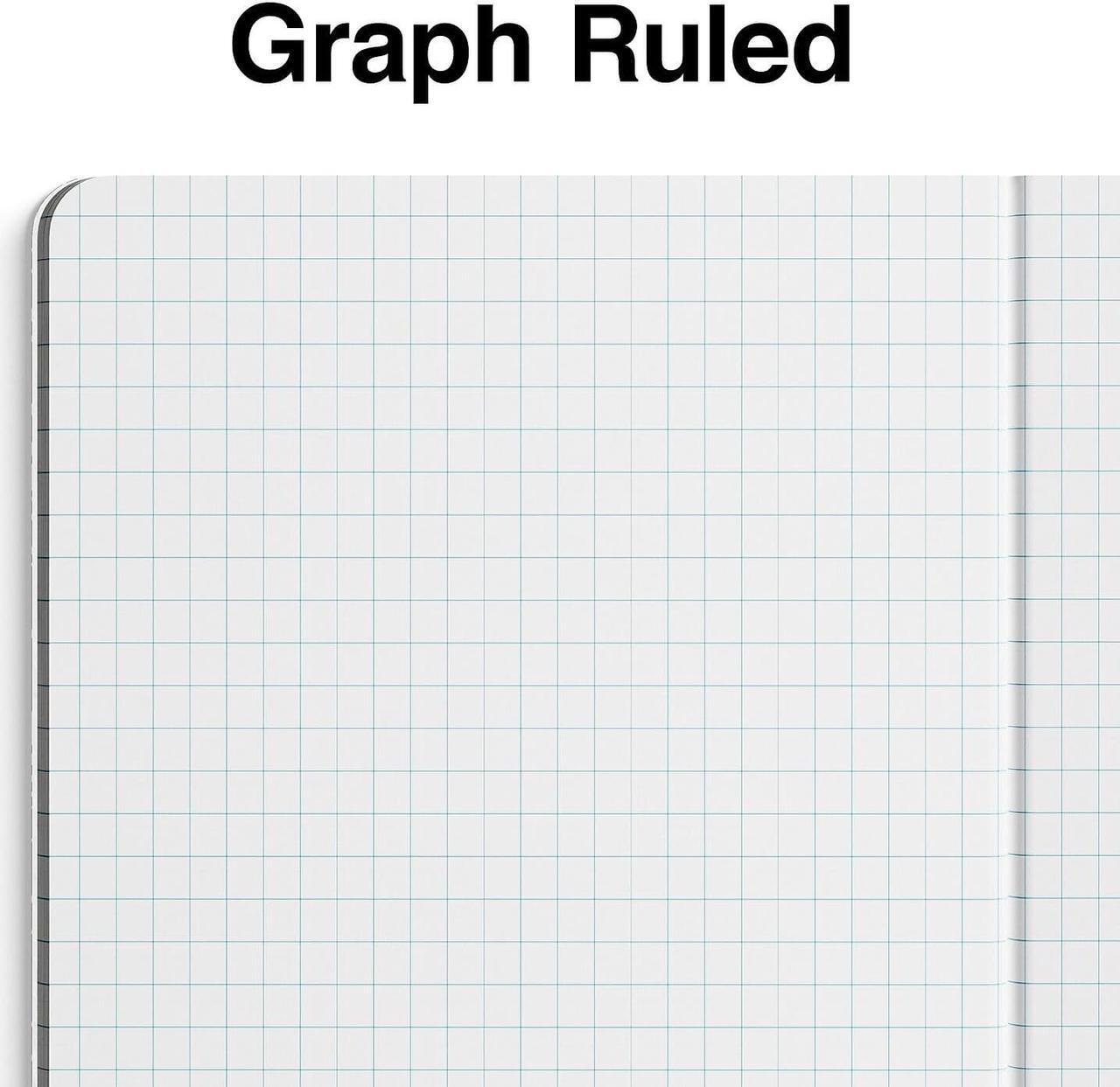 Alt view image 3 of 4 - TRU RED Composition Notebook 7.5" x 9.75" Graph Ruled 80 Sheets Black/White 24